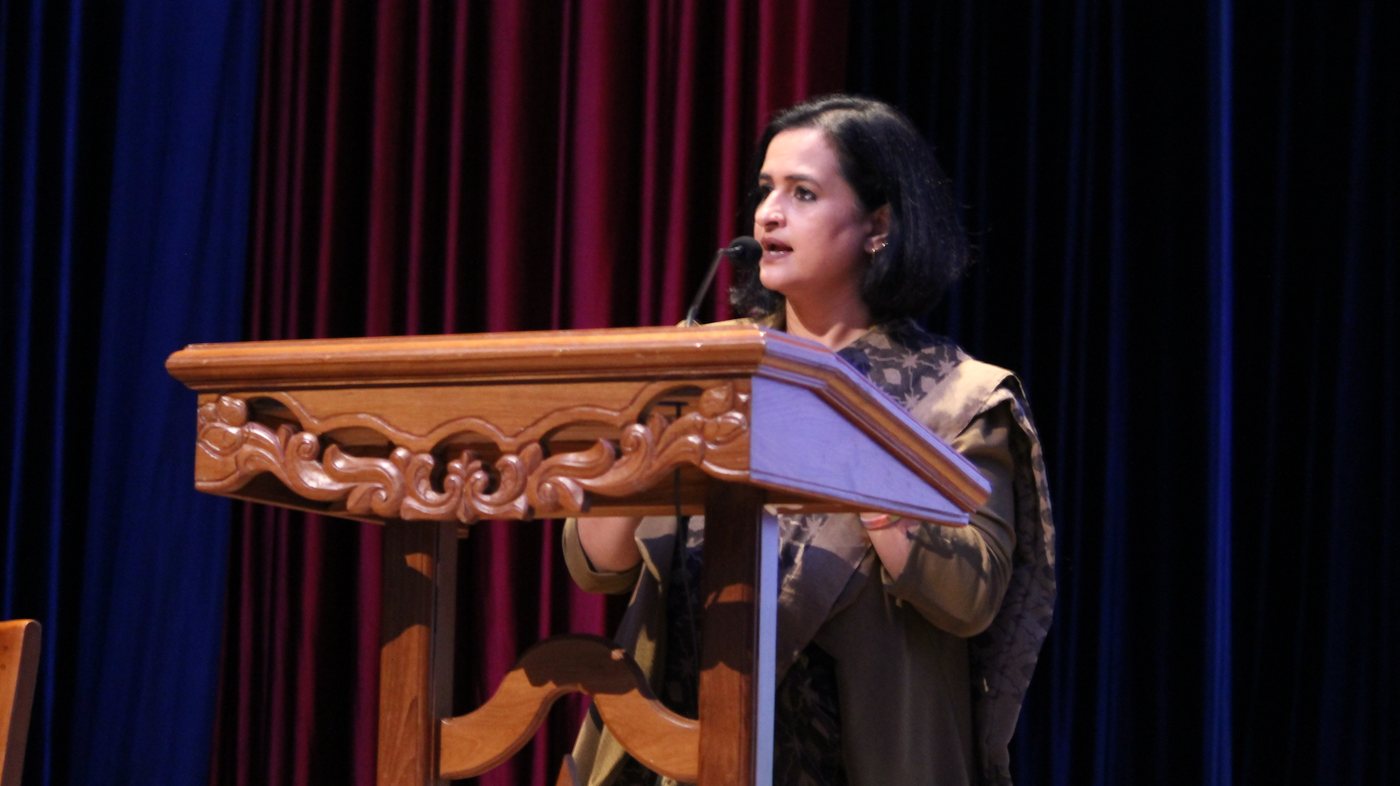 Mugdha Kalra speaking about the book