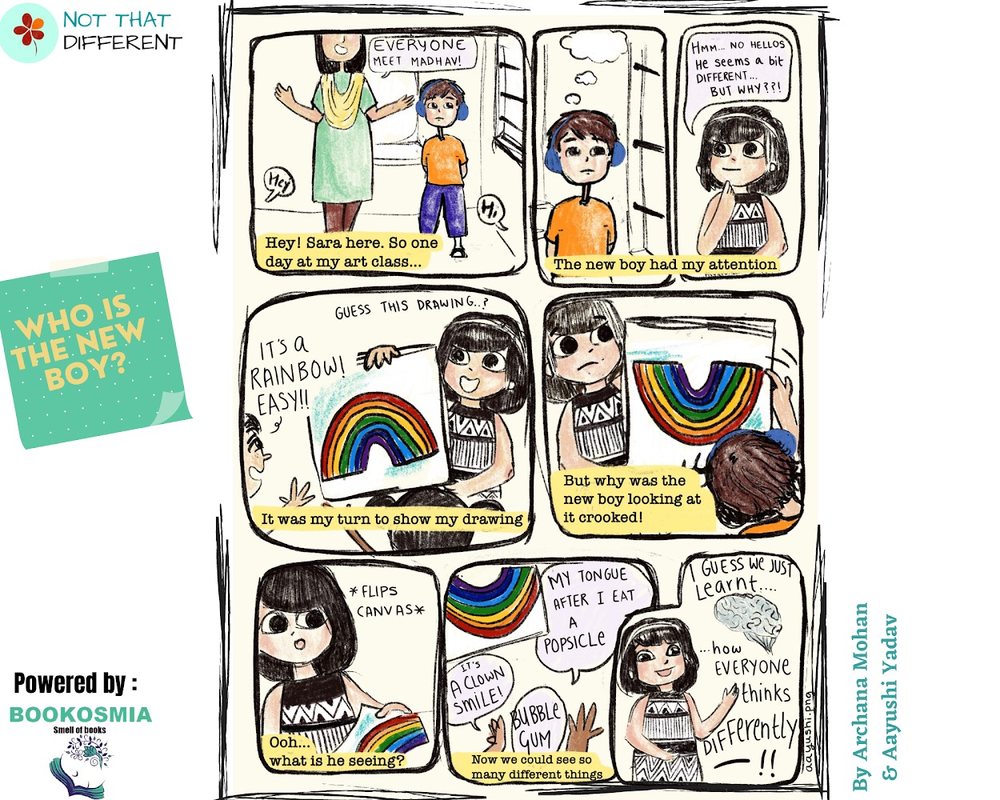 Not That Different comic strip: Who is the new boy?