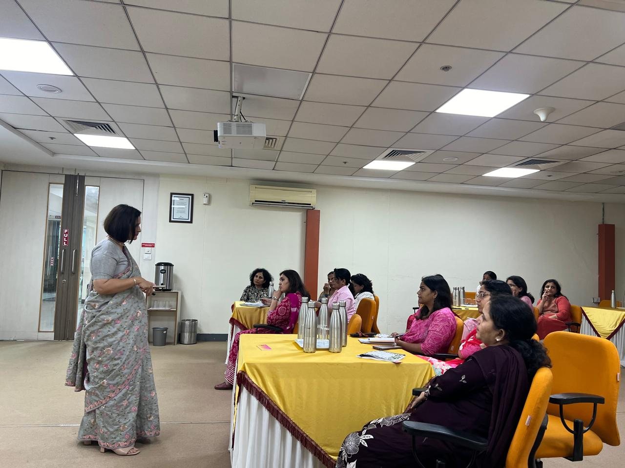 Mugdha Kalra leading a workshop session